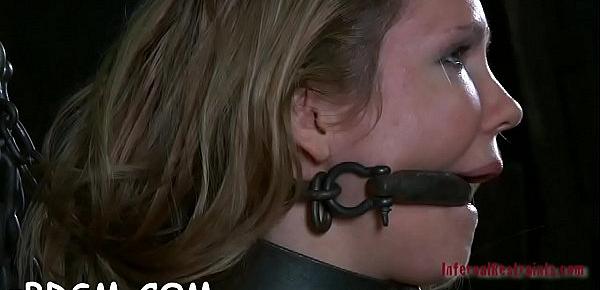  Gagged girl is being punished for being such a bitch